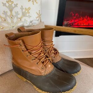 L.L. Bean Brown and Black Ankle Boots